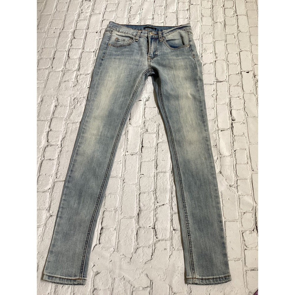 Brandy Melville Skinny Jeans Light Wash Blue Denim Low Rise 26 x 29